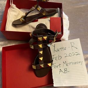 Valentino Garavani’s Roman Stud leather sandals!